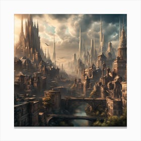 Fantasy City Canvas Print