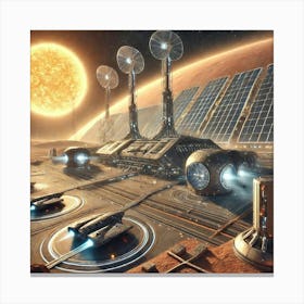 Spaceport Converted Canvas Print