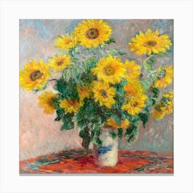 Sunflowers In A Vase 2 Canvas Print