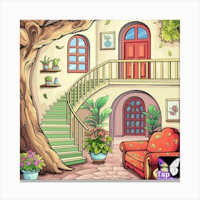 Fairy Tale House Canvas Print