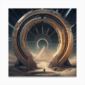 Space Gate Canvas Print