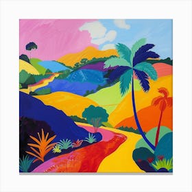 Abstract Travel Collection Brazil 3 Canvas Print