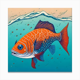 Fish Illustration 2 Canvas Print