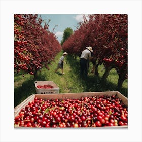 Cherry Orchard Canvas Print