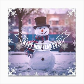 A Photo Of A Snowman Wearing A Top Hat A Mb2i Ougrkmxjym0ywxbqq U6mui5pis52qmf9t7suo5a Canvas Print