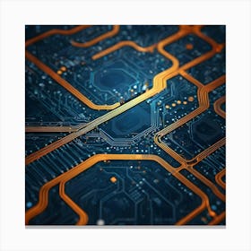 Computer Circuit Board 7 Canvas Print