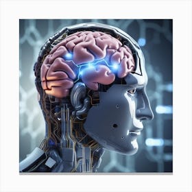 Cyborg Brain 2 Canvas Print