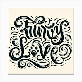 Funny Love Canvas Print