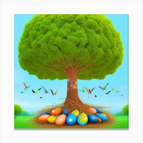 Easter Tree 26 Canvas Print