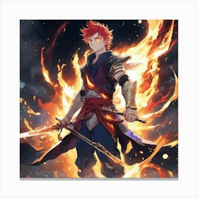 CONQUEROR OF SWORD AND FLAMES Canvas Print