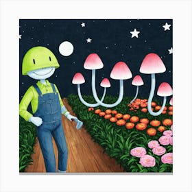 Mushroom Garden 23 Canvas Print