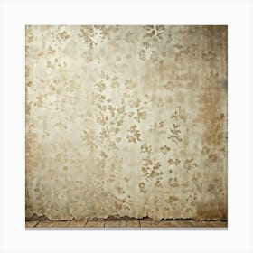 Ancient Pattern Wallpaper Featuring Clean Empty Sheets Blanketed Across A Wall Mimicking Aged Card 2 1 Canvas Print