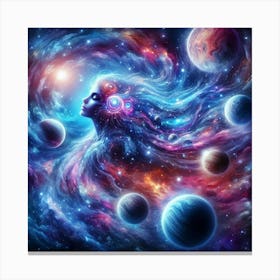 Nebula paintings art print 2 Canvas Print