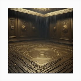 Room With A Golden Floor 1 Canvas Print