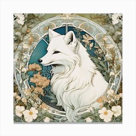 Arctic Fox Canvas Print