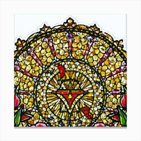 Picture of medieval stained glass windows 9 Canvas Print