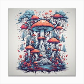 Leonardo Diffusion Xl Create A Psychedelic Tshirt Design With 0 Transformed Canvas Print