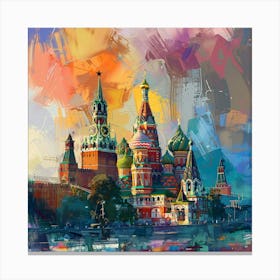 Moscow St Basil'S Cathedral 2 Canvas Print