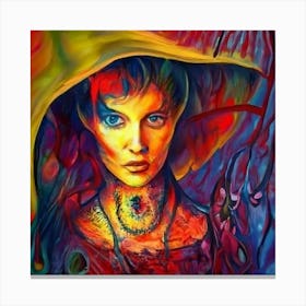 Woman In A Hat Canvas Print