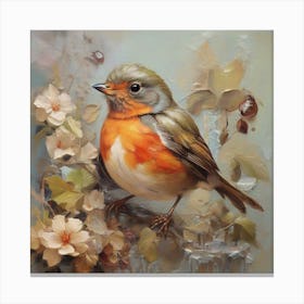 Bird Robin 1 Canvas Print