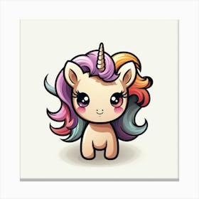 Cute Unicorn 617 Canvas Print