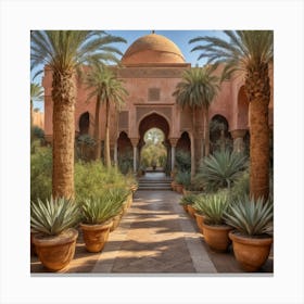 Morocco Garden Canvas Print