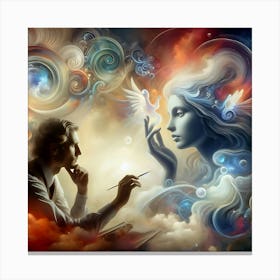 Dreaming Woman Canvas Print