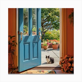 Blue Door 3 Canvas Print