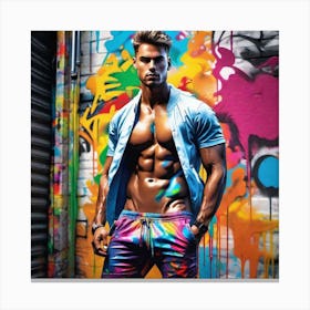 Bodybuilder 2 Canvas Print