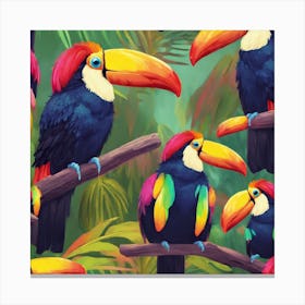 Toucans Canvas Print