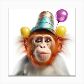 Monkey In A Hat Canvas Print