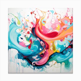 A Colourful Mess! Canvas Print