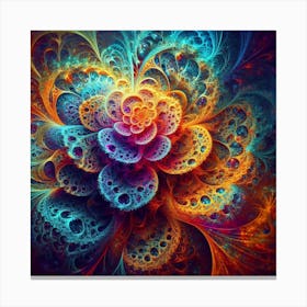 Fractal Flower Canvas Print