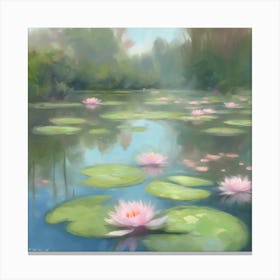 Claude Monet inspired painting Canvas Print