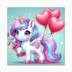 pretty Unicorn Canvas Print