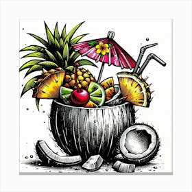 Tropical cocktail 22 Canvas Print