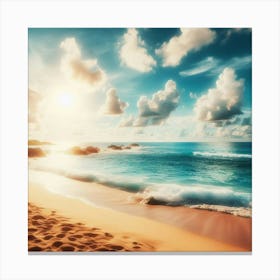 Beautiful Beach Canvas Print