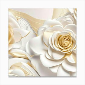 Paper Roses Canvas Print