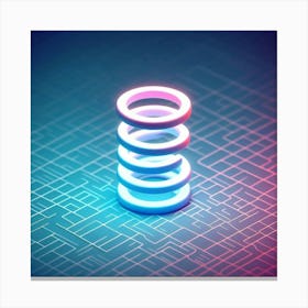 Stack Of Rings Canvas Print