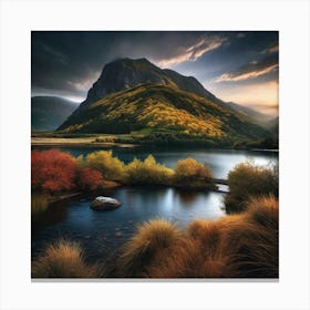 Autumn At The Lake 2 Canvas Print