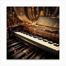 Abstract Piano 1 Canvas Print