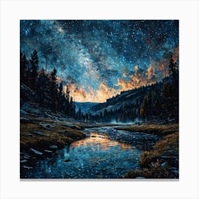 Milky River Canvas Print