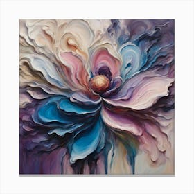 Flower Swirl Canvas Print