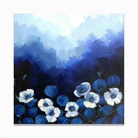 Blue Flowers Canvas Print