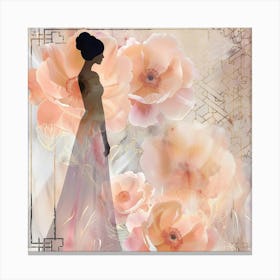 Woman In A Dress 2 Canvas Print