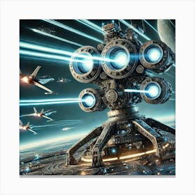 Moonstrike Bomber Defensive Turrets Converted Canvas Print