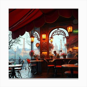 Paris Cafe 1 Canvas Print