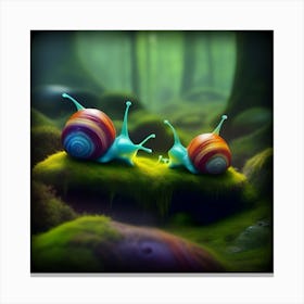 Alien Snails 8 Canvas Print