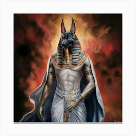 Egyptian Anubis 4 Canvas Print