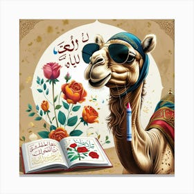 Islamic Camel Canvas Print